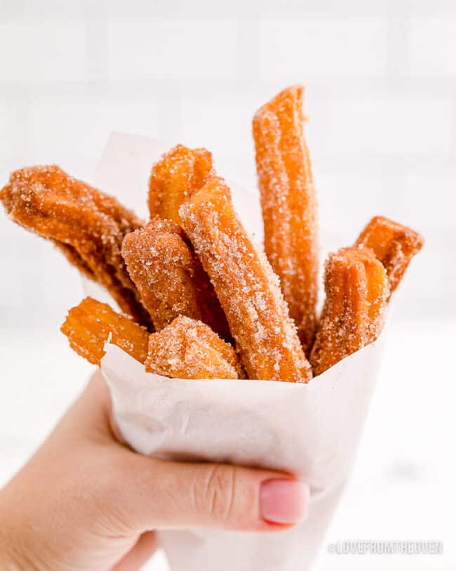 A handful of churros.