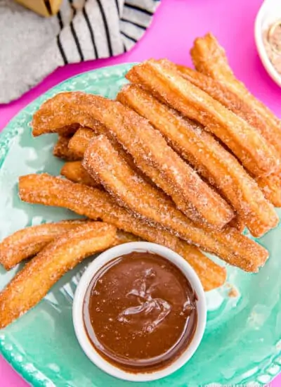 A plate of churros