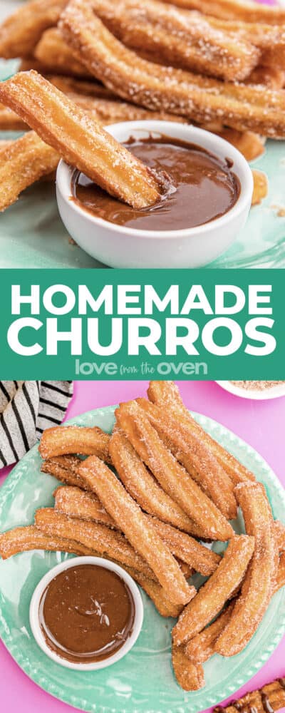 Photos of churros.