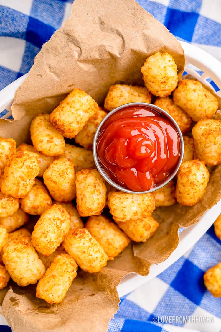 Air Fryer Tater Tots • Love From The Oven