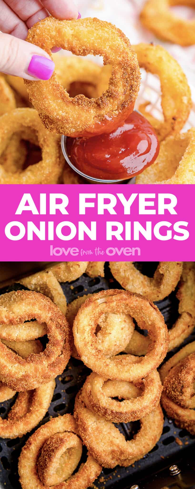 Frozen Onion Rings In The Air Fryer • Love From The Oven