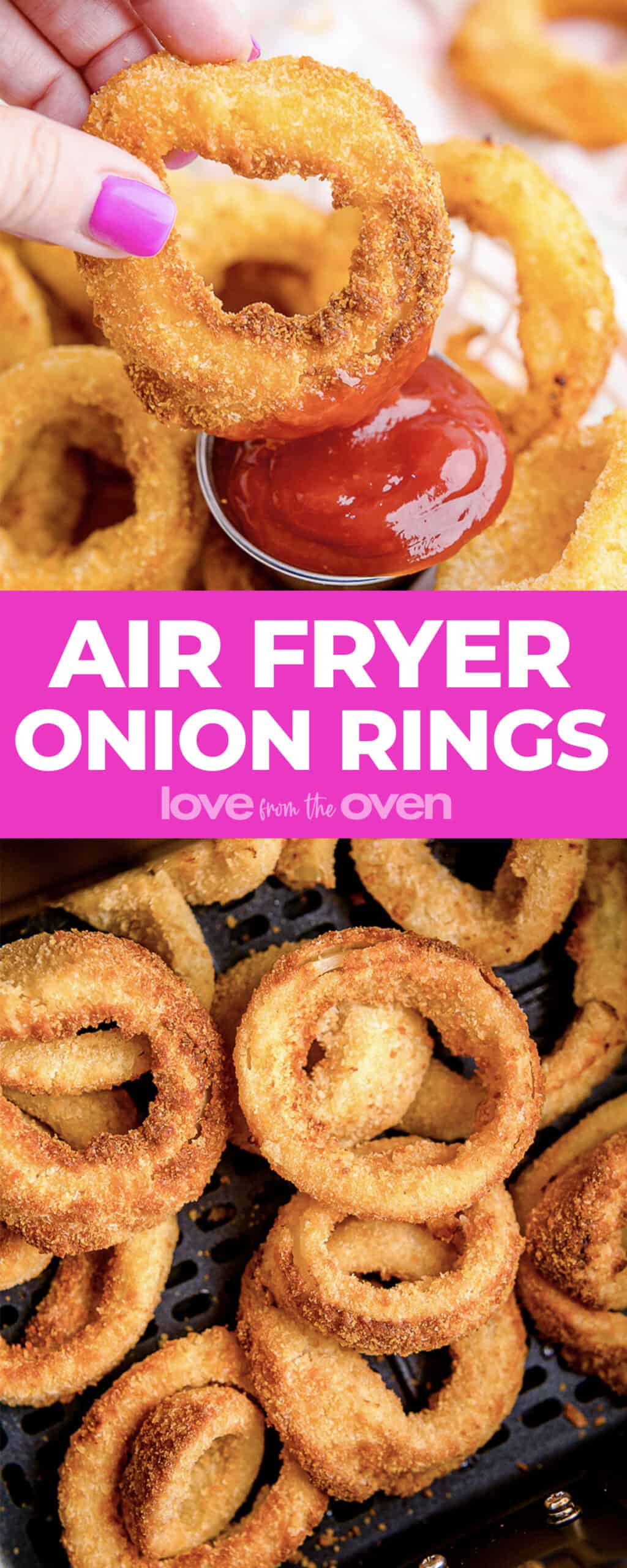 Frozen Onion Rings In The Air Fryer • Love From The Oven