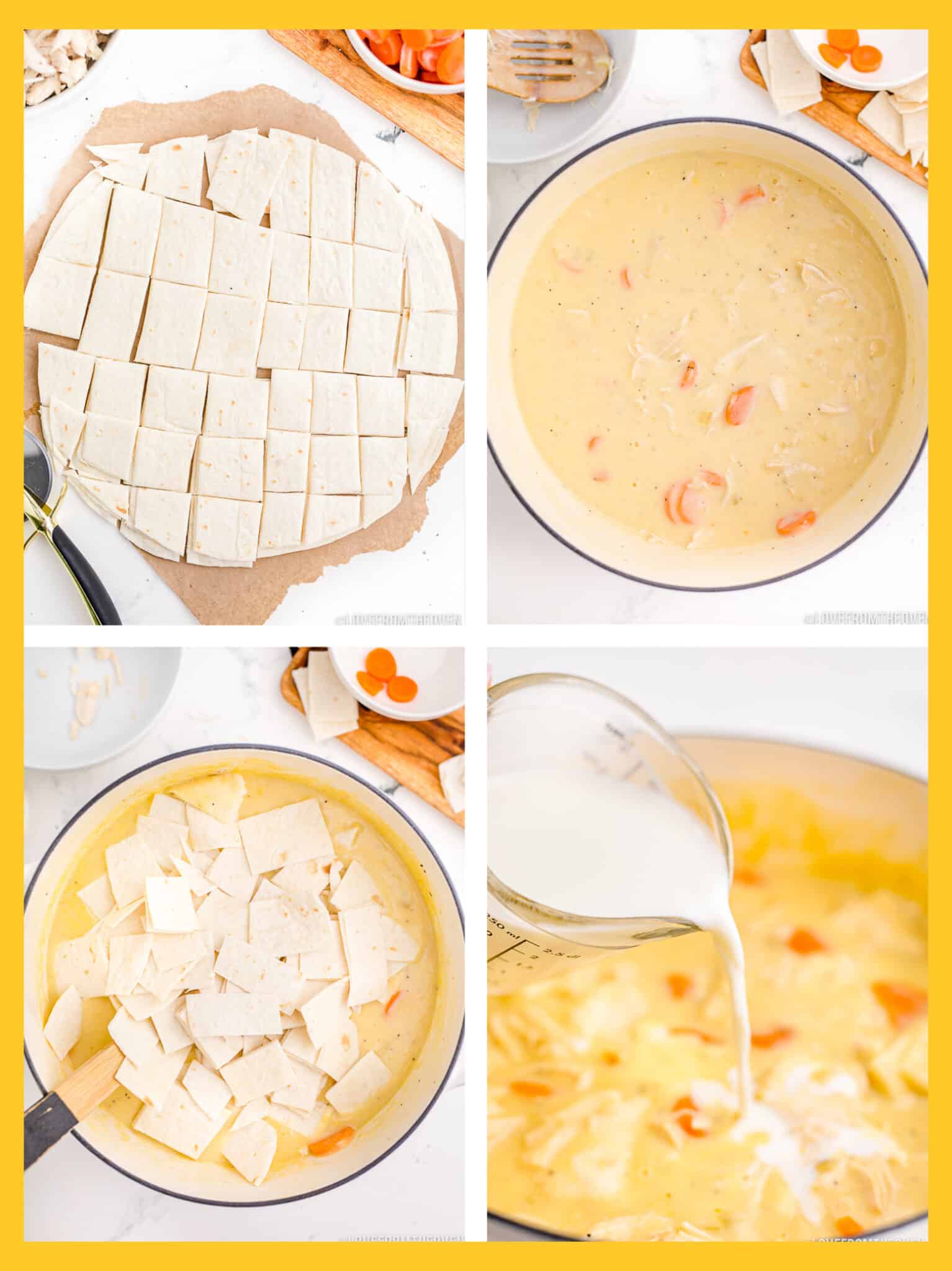 Chicken And Dumplings With Tortillas • Love From The Oven