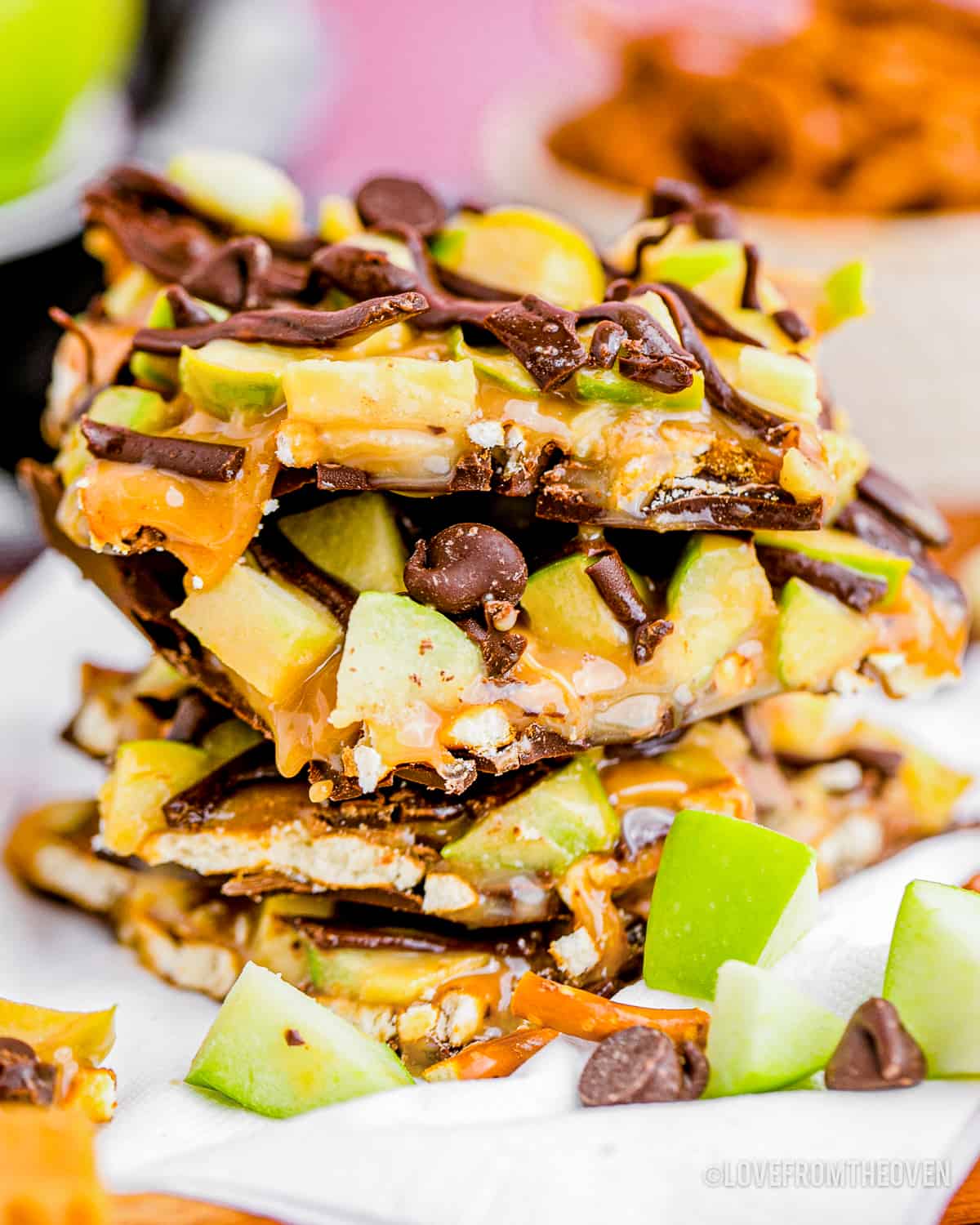 Caramel Apple Bark • Love From The Oven