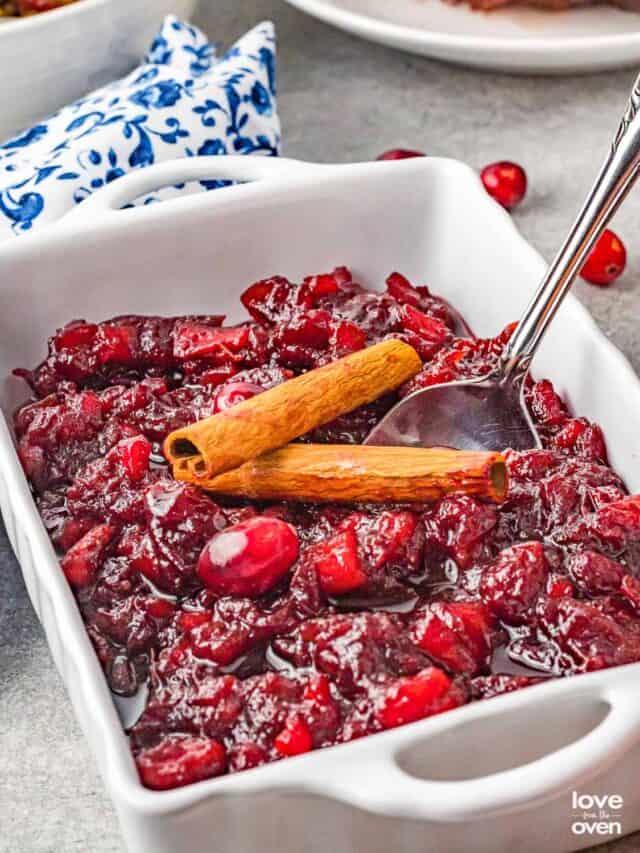 Apple Cranberry Sauce Story