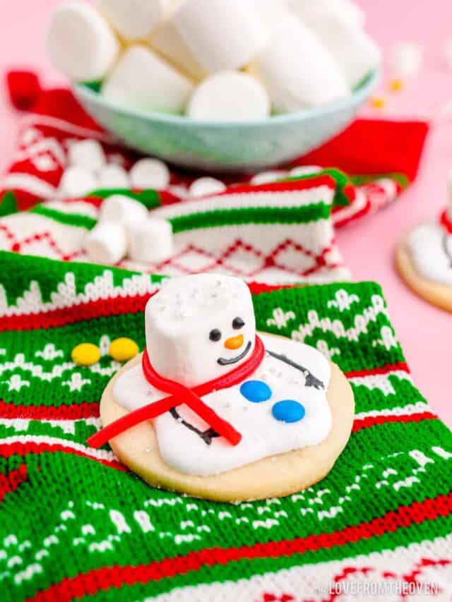Melted Snowman Cookies Story