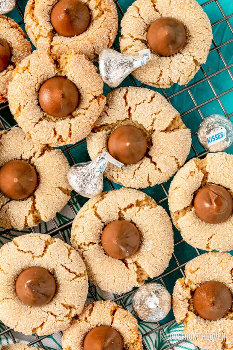 Peanut Butter Blossoms and Hershey's Kisses