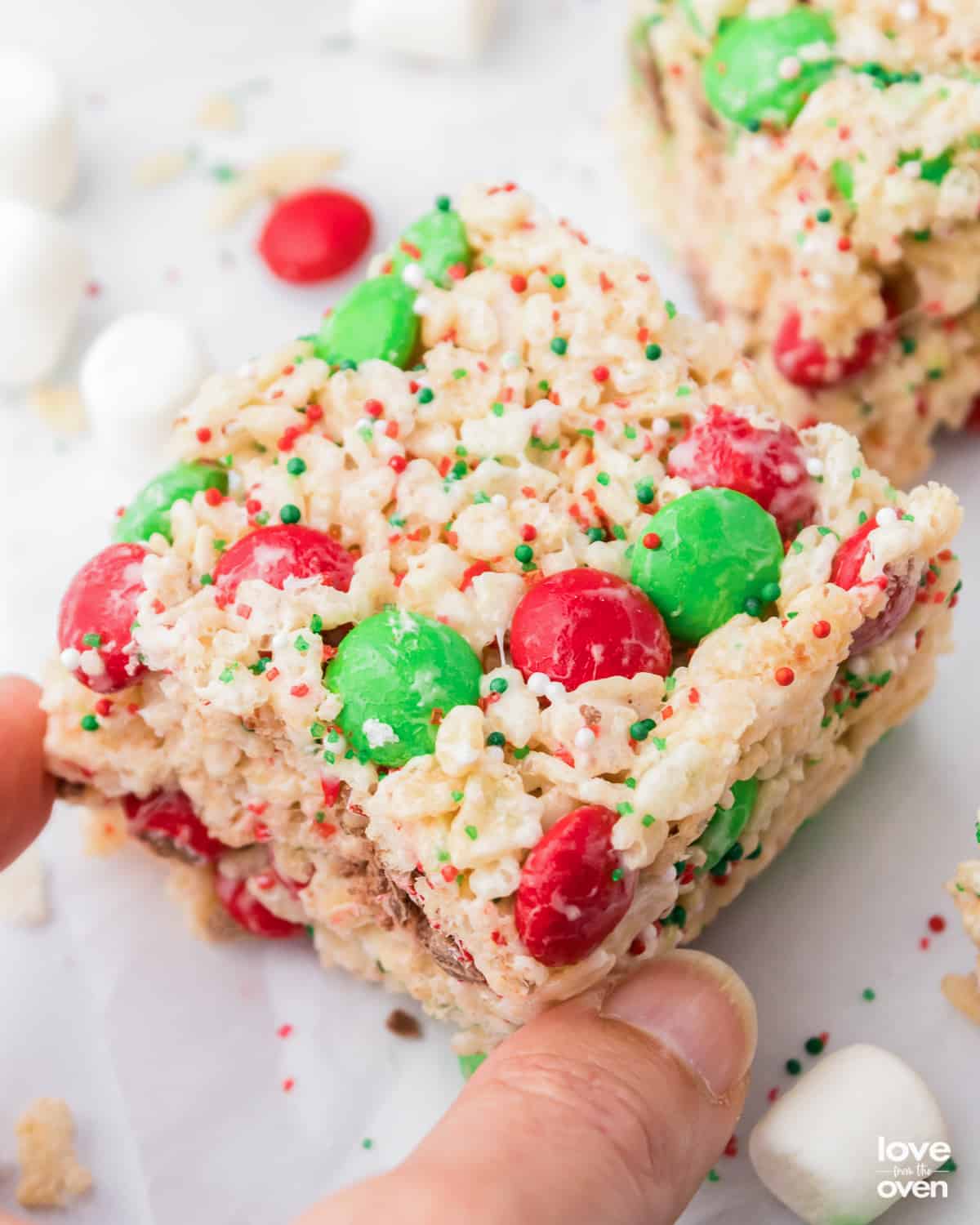 Crispy M&M Krispie Treats