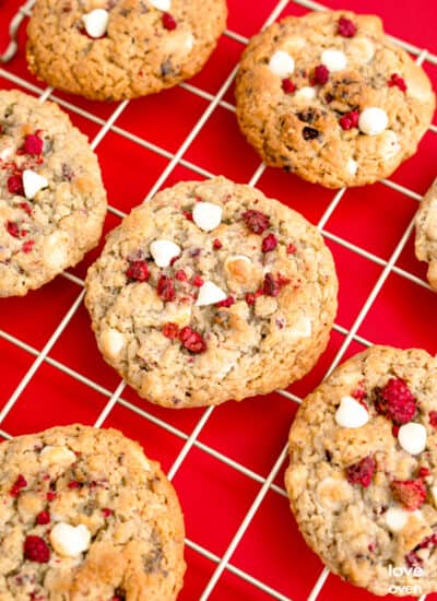 White Chocolate Raspberry Cookies