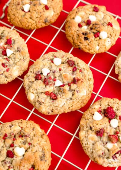 White Chocolate Raspberry Cookies