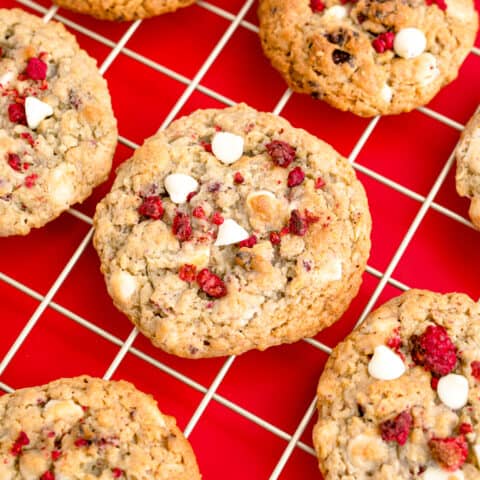 White Chocolate Raspberry Cookies