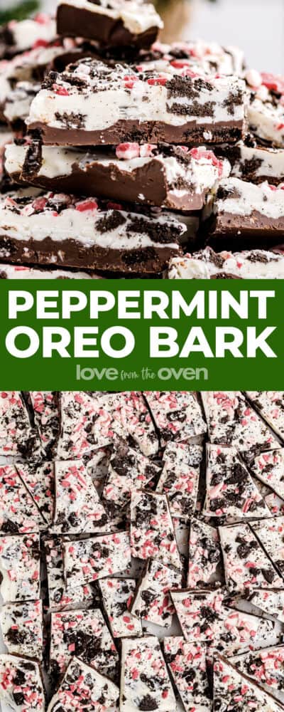 Peppermint Oreo Bark • Love From The Oven