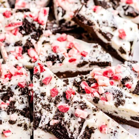 Peppermint Oreo bark