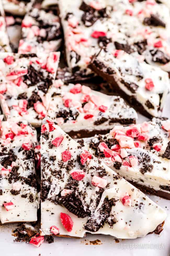 Peppermint Oreo Bark • Love From The Oven