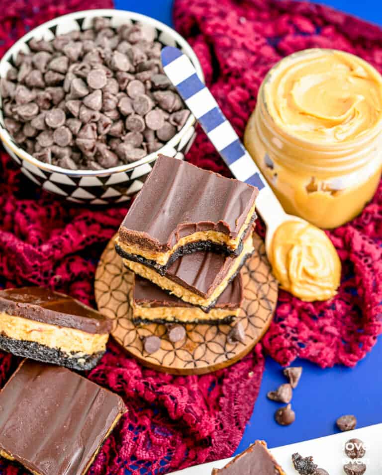 The Best Easy Buckeye Brownies • Love From The Oven