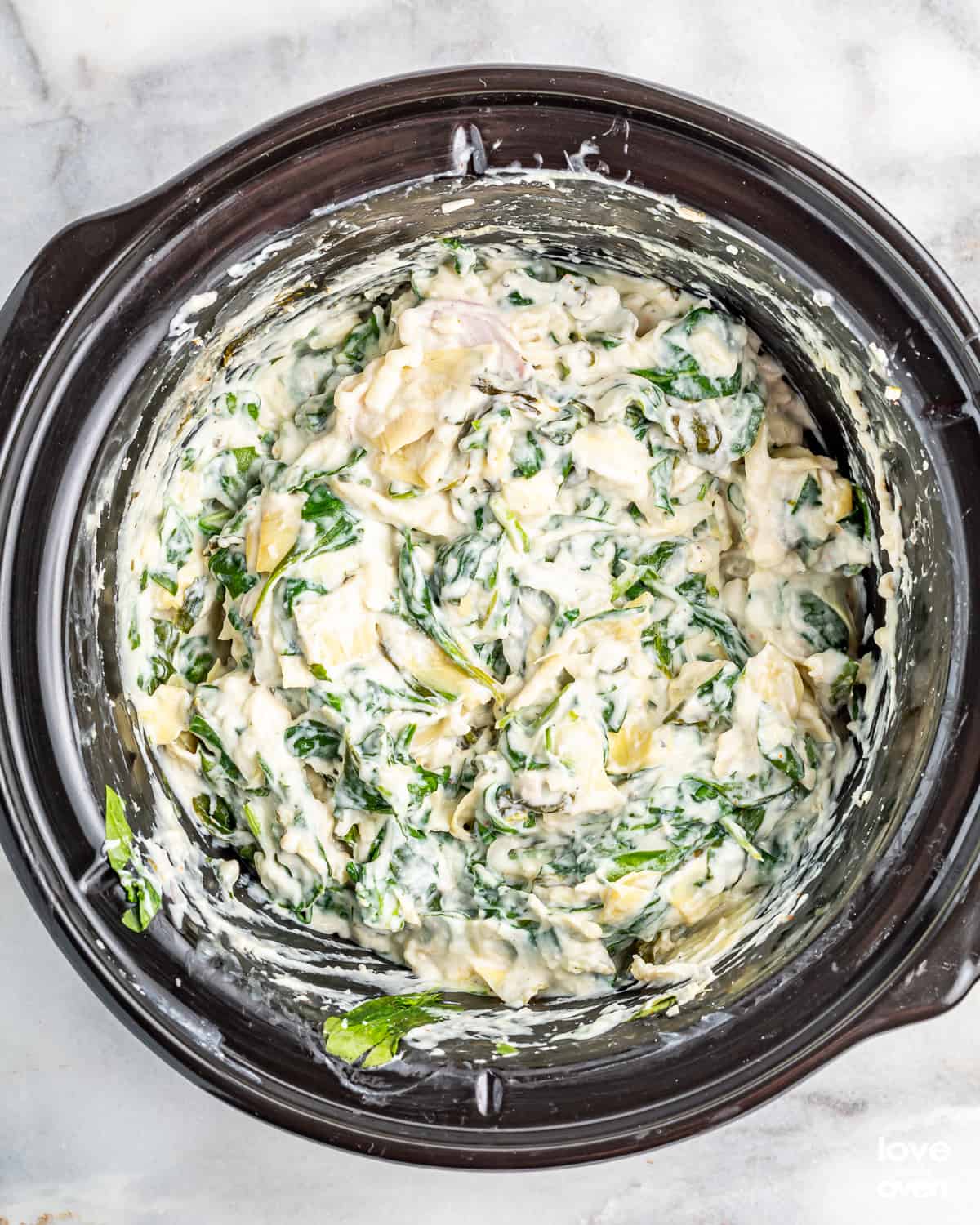 Crock Pot Spinach Artichoke Dip - Balancing Motherhood