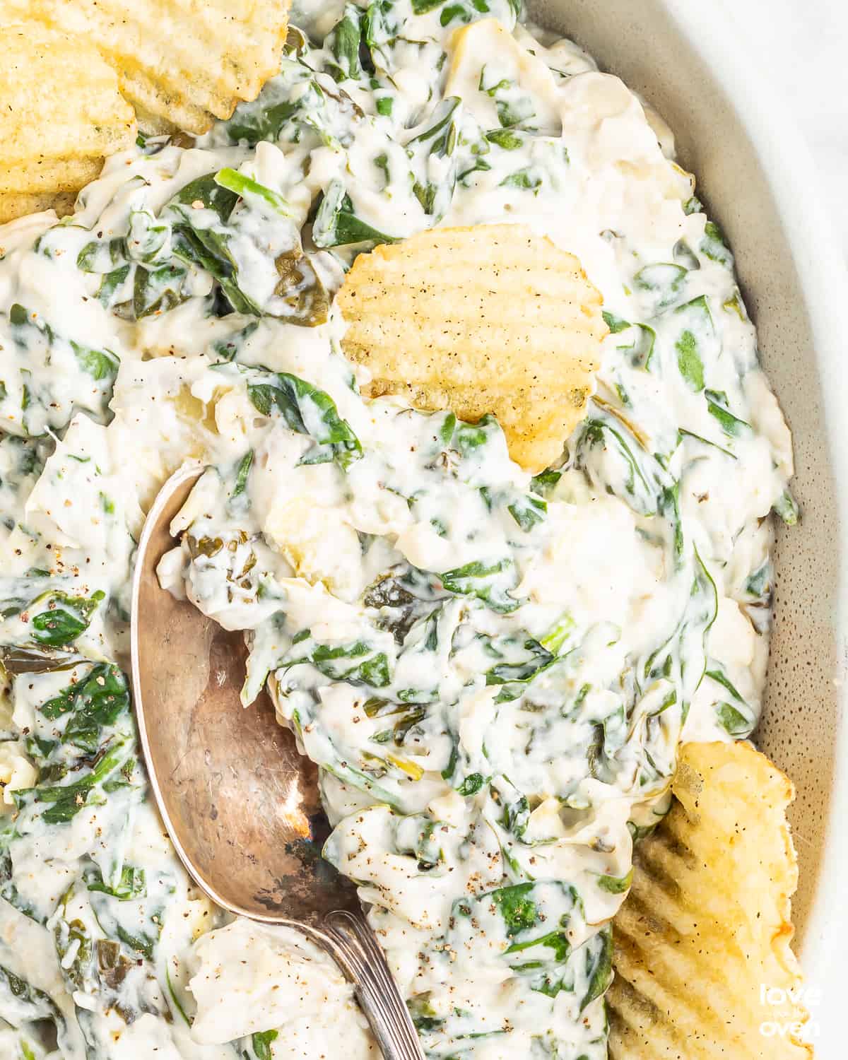 Crock Pot Spinach Artichoke Dip - Balancing Motherhood