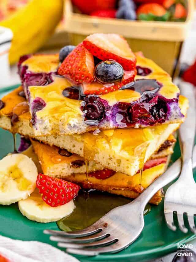 Sheet Pan Pancakes Recipe Story • Love From The Oven
