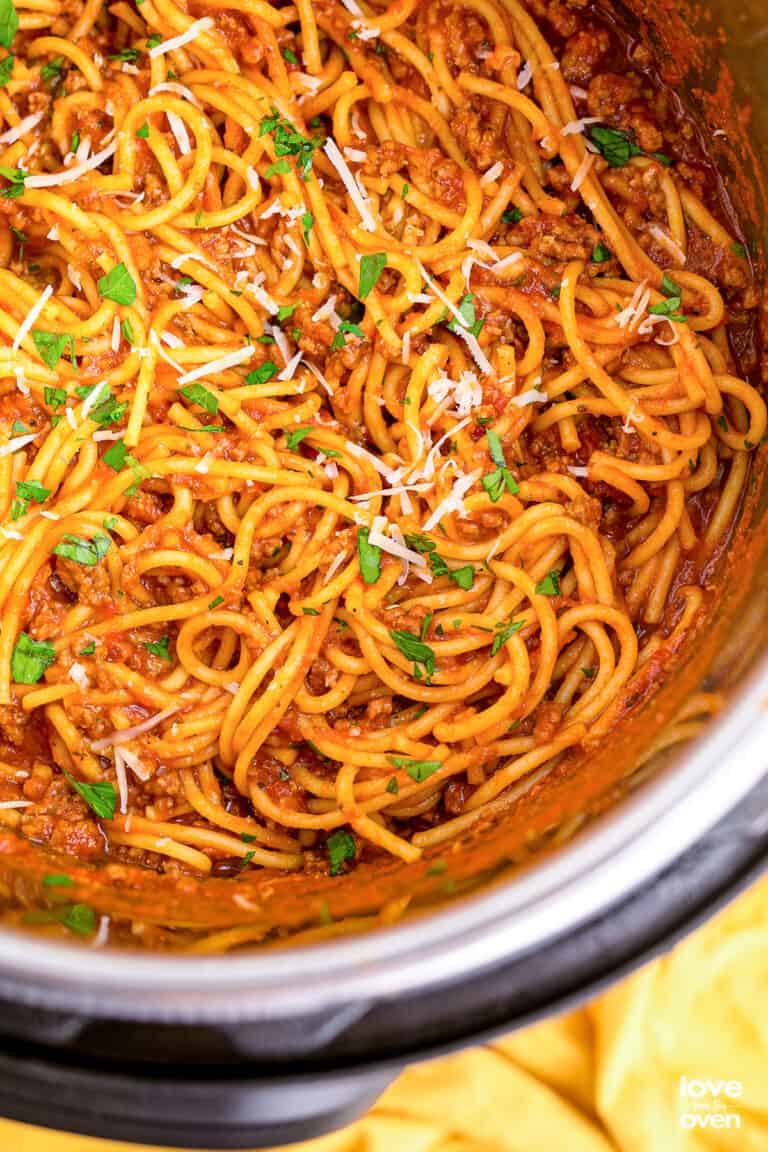 Instant Pot Spaghetti Recipe • Love From The Oven