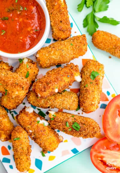 How To Make Mozzarella Sticks • Love From The Oven