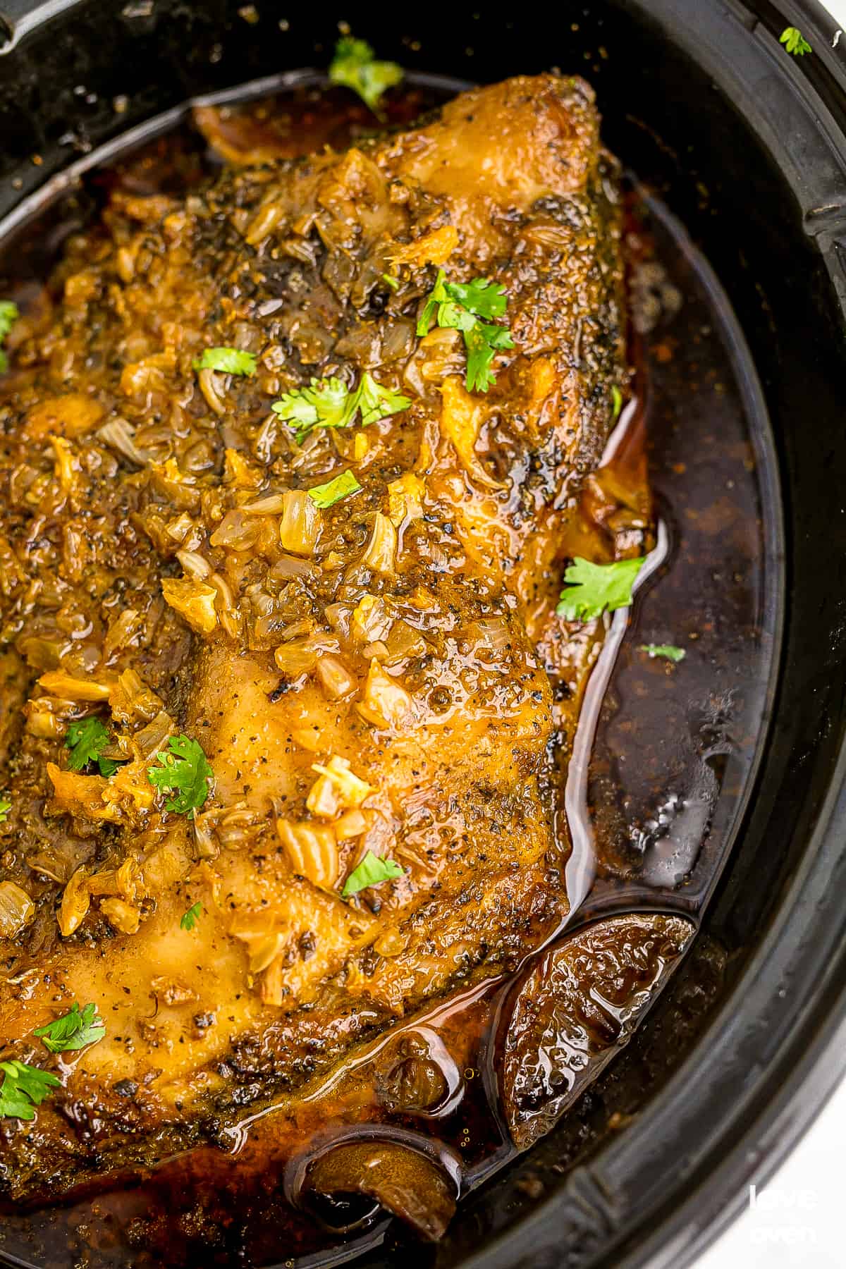 pork carnitas in a slow cooker