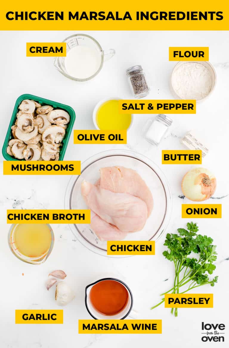 Easy Chicken Marsala Recipe (Made in one pan) Love From The Oven