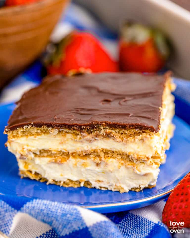 Chocolate Eclair Cake • Love From The Oven