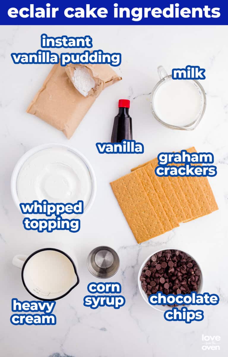 Chocolate Eclair Cake • Love From The Oven