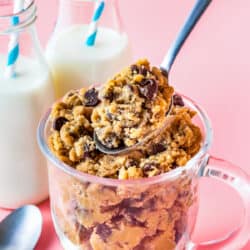 a cup of edible cookie dough