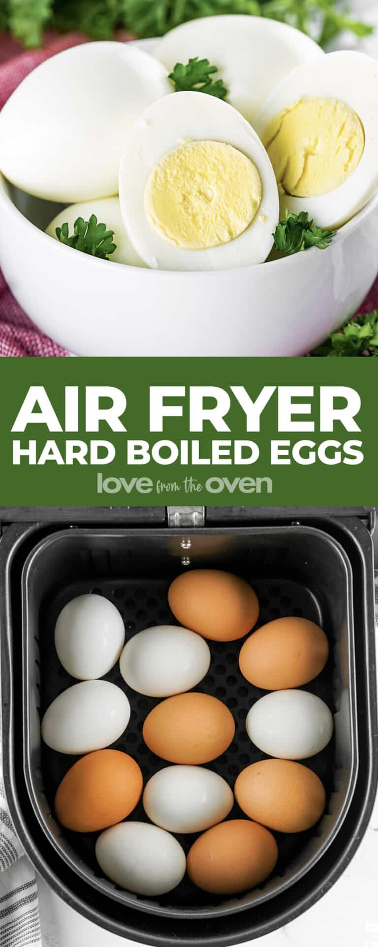 Air Fryer Hard Boiled Eggs • Love From The Oven