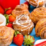 cruffins and strawberries