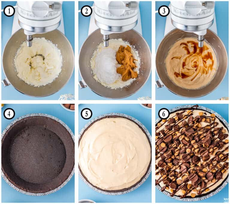 No Bake Peanut Butter Pie • Love From The Oven