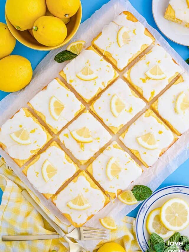 Lemon Sheet Cake With Lemon Glaze Story