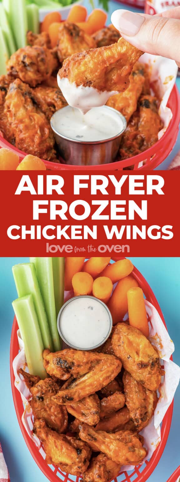 Frozen Chicken Wings In The Air Fryer • Love From The Oven