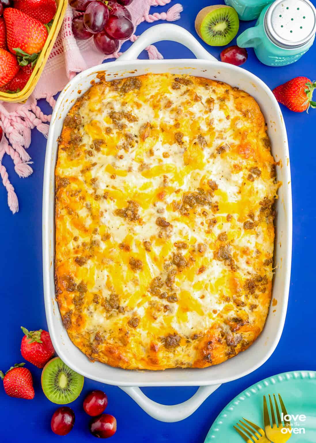 Biscuits and Gravy Casserole • Love From The Oven