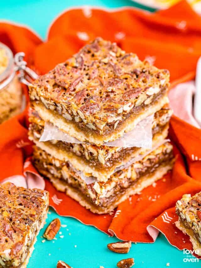 Pecan Pie Bars Story