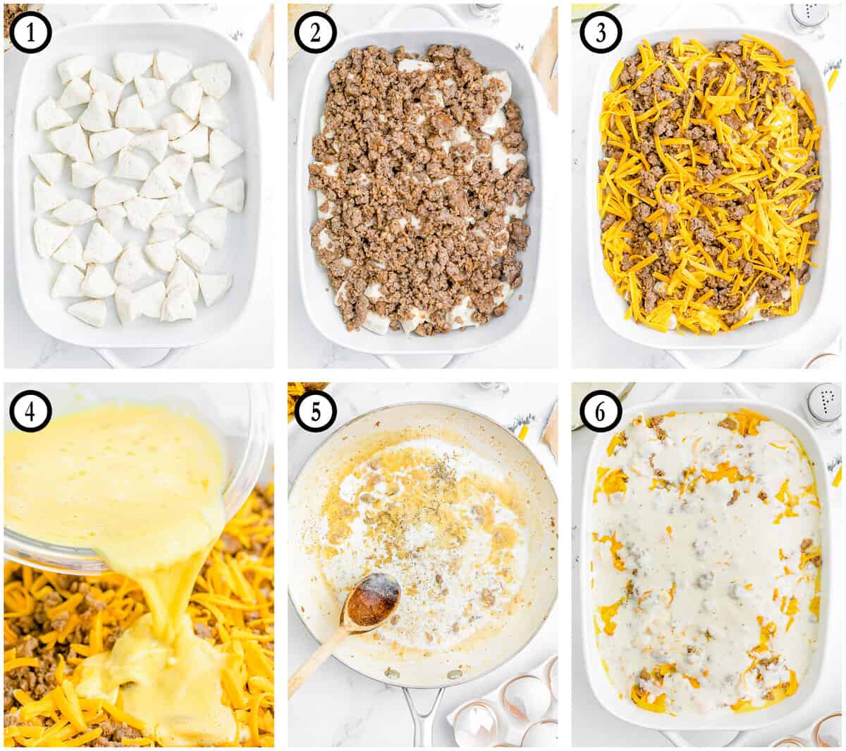 Biscuits and Gravy Casserole • Love From The Oven