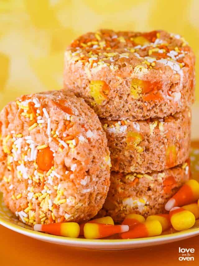 Candy Corn Rice Krispie Treats Story