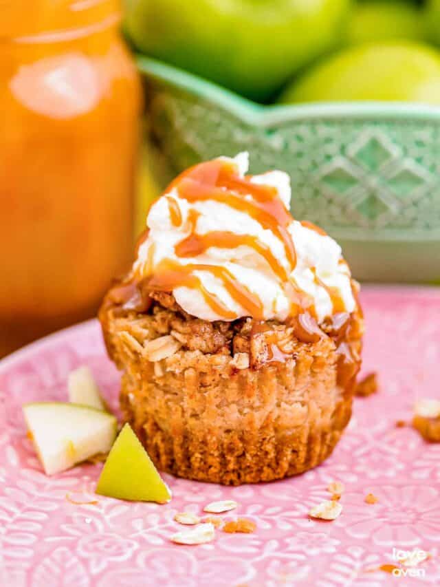 Mini Caramel Apple Cheesecakes Story
