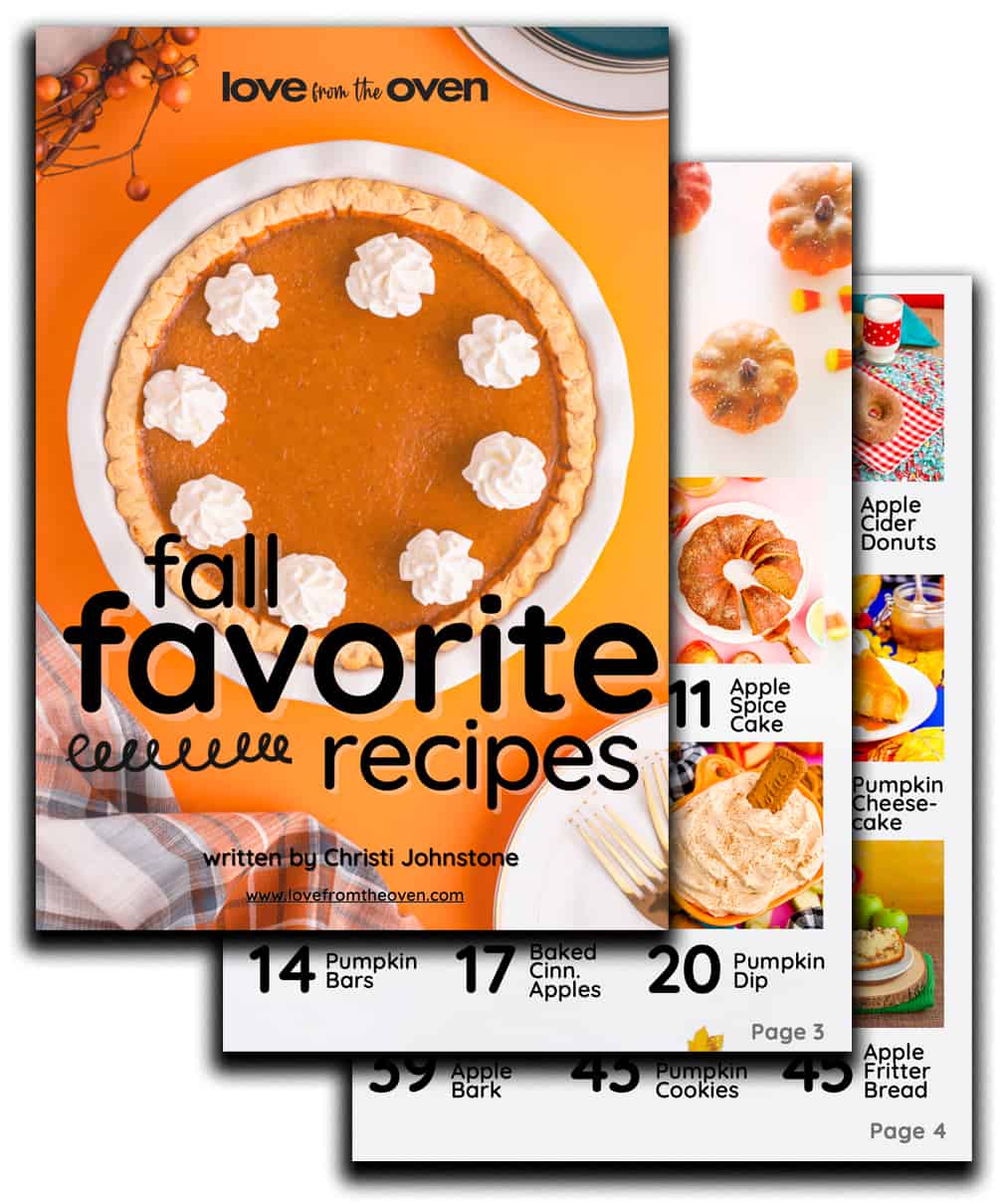 pages of a fall recipe cookbook