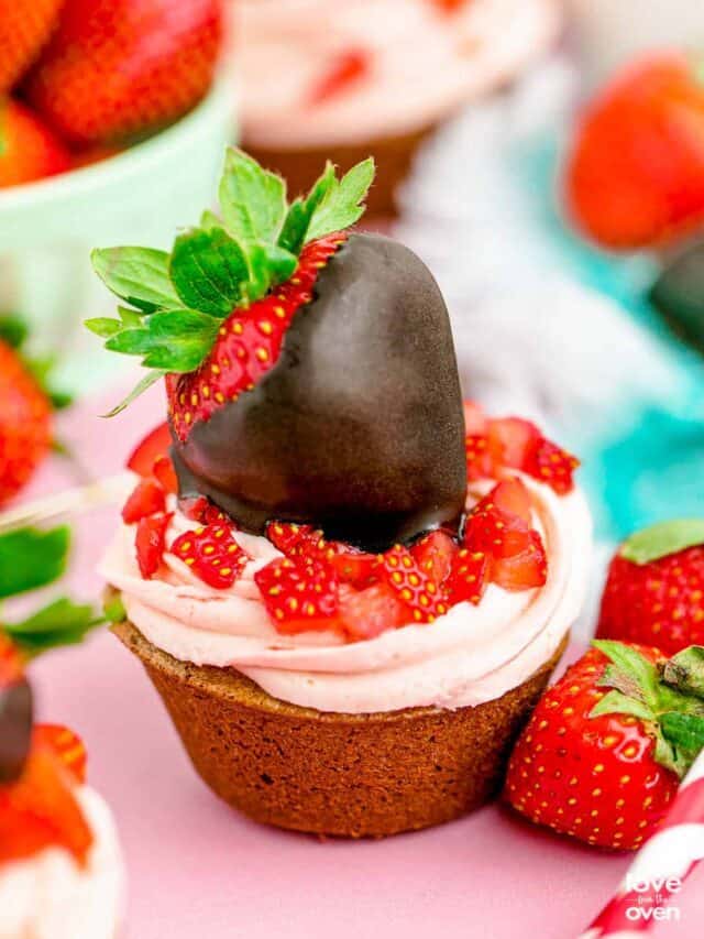 Chocolate Strawberry Cupcakes Story
