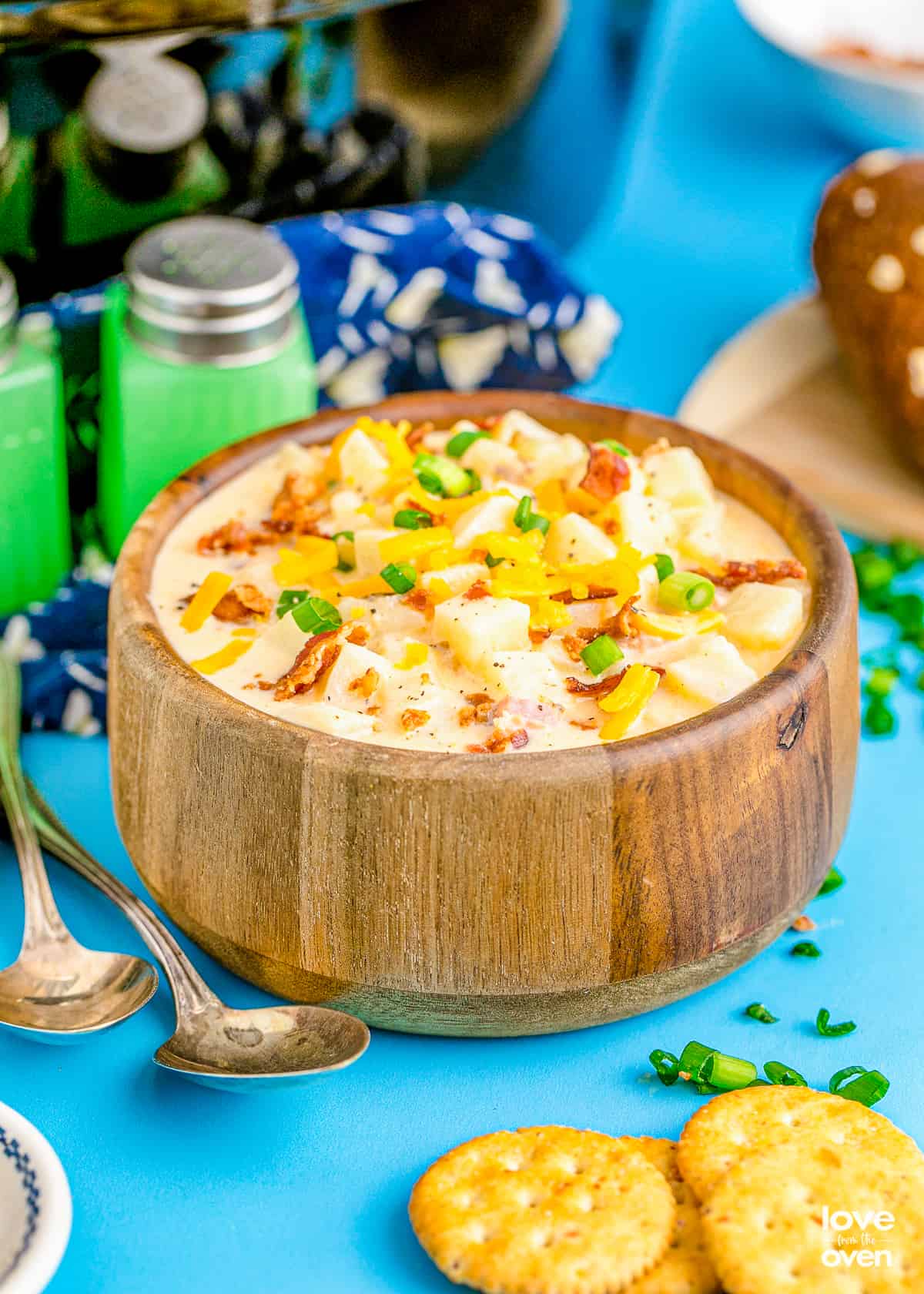 Crockpot Potato Soup (Cheesy Delicious!) - On My Kids Plate