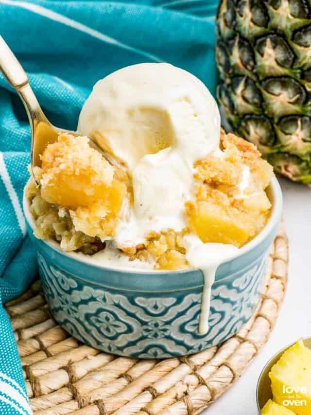 Pineapple Dump Cake Story