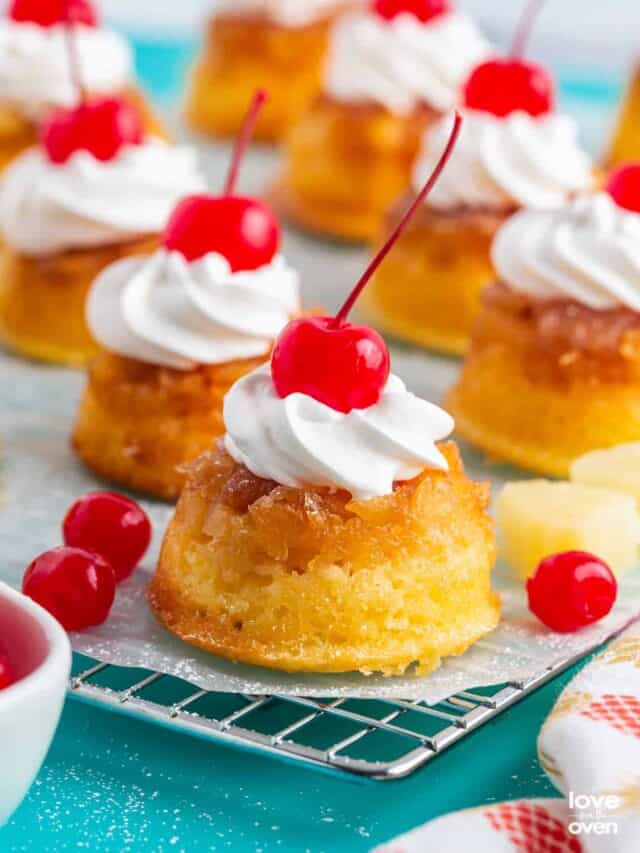 Pineapple Upside Down Cupcakes Story • Love From The Oven