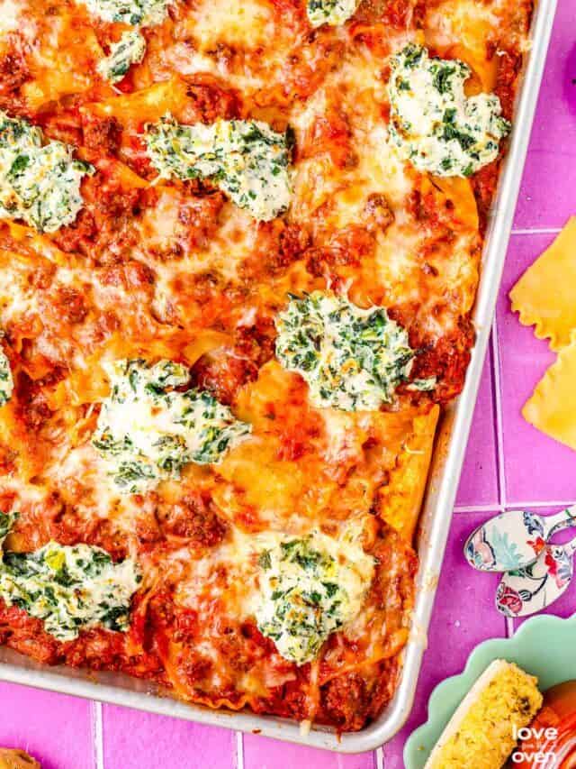 Sheet Pan Lasagna Story