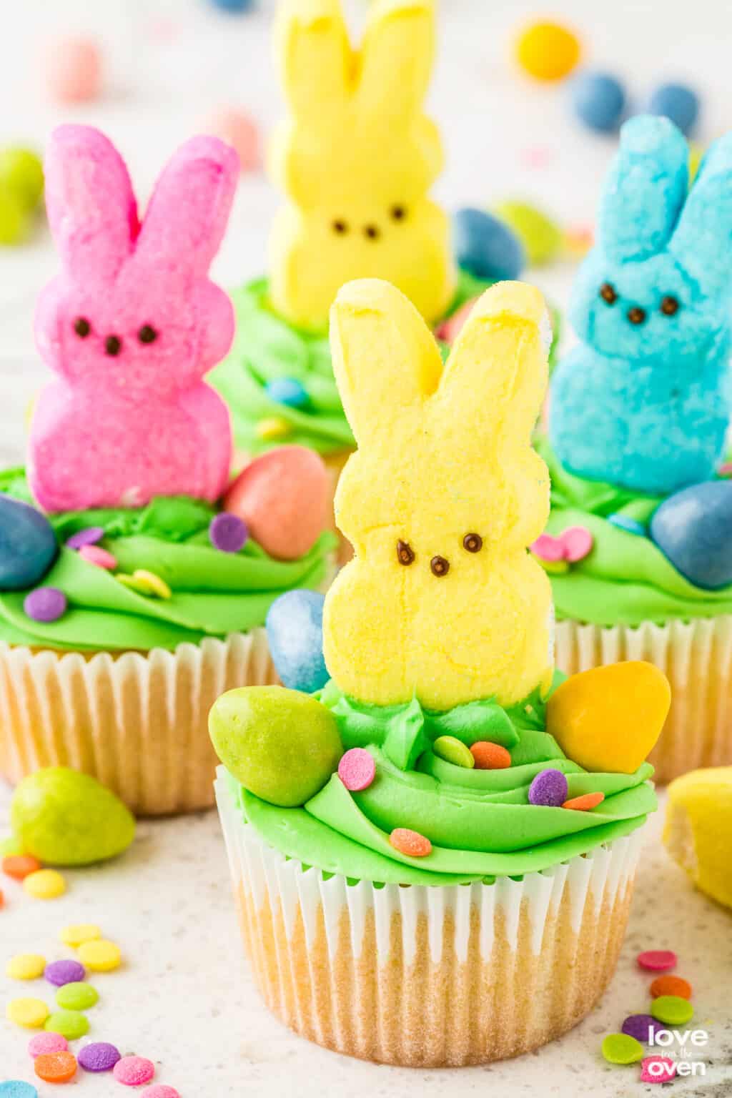 Easy Easter PEEPS Cupcakes • Love From The Oven