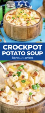 Crockpot Potato Soup (With Hash Browns) • Love From The Oven