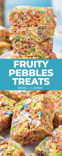 Fruity Pebbles Treats • Love From The Oven
