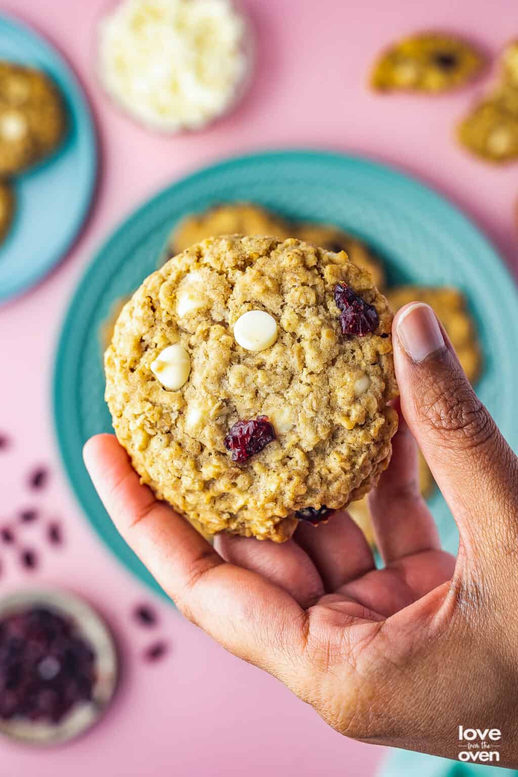 Oatmeal Cranberry Cookies • Love From The Oven