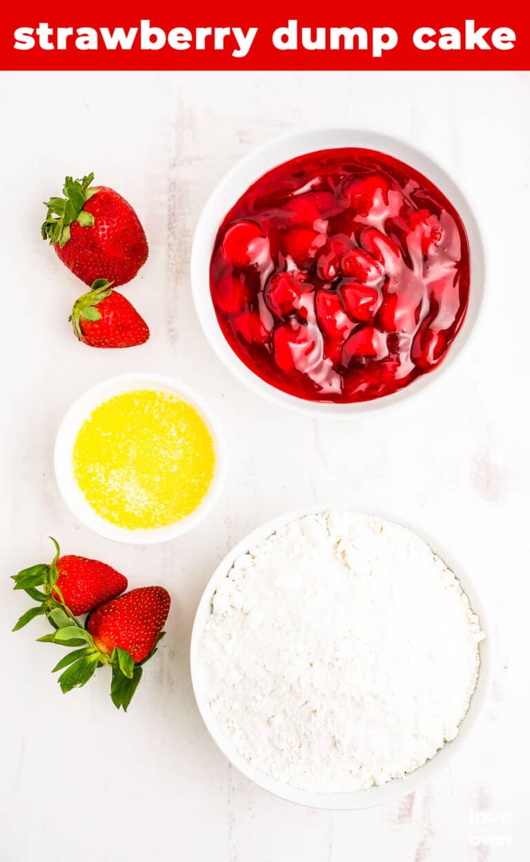 Strawberry Dump Cake • Love From The Oven